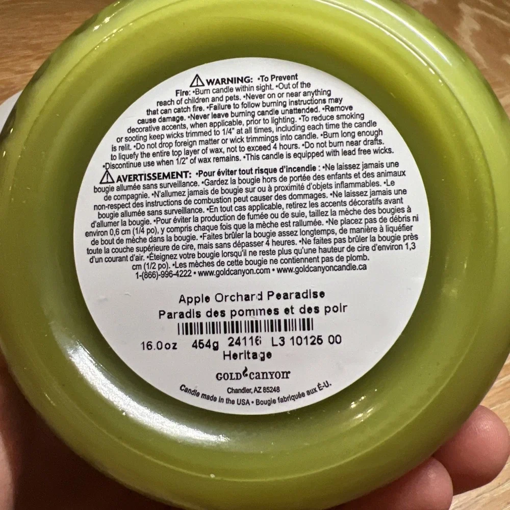 Gold Canyon Apple Orchard Pearadise‎ Candle 16 Oz